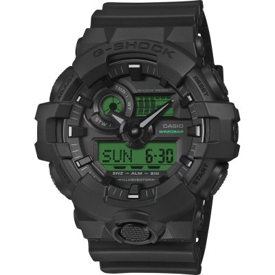 G-Shock Classic Style GA-700BEG-1AER GA-700 Series - Electro Green Horloge
