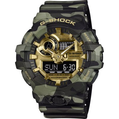 G-Shock Classic Style GA-700CMG-3AER GA-700 Bold Camo Horloge