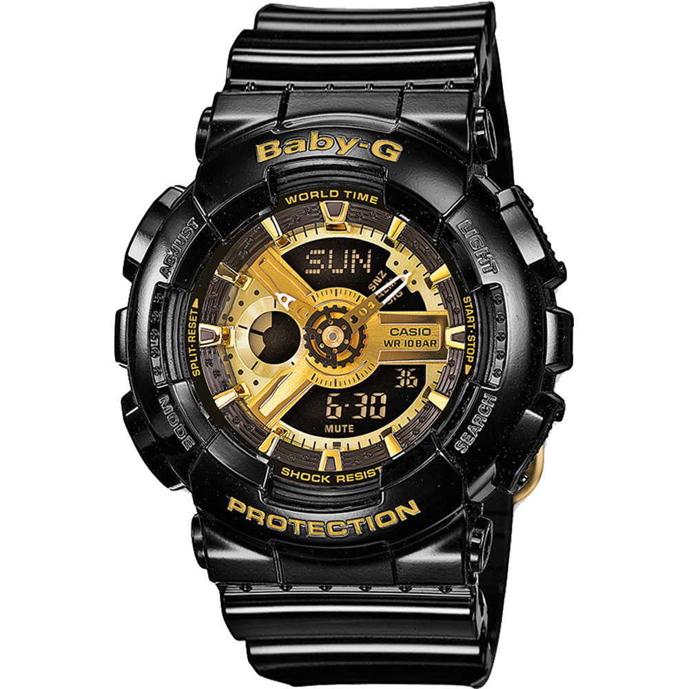 G-Shock Baby-G BA-110-1AER Baby-G - Garrish Black Horloge