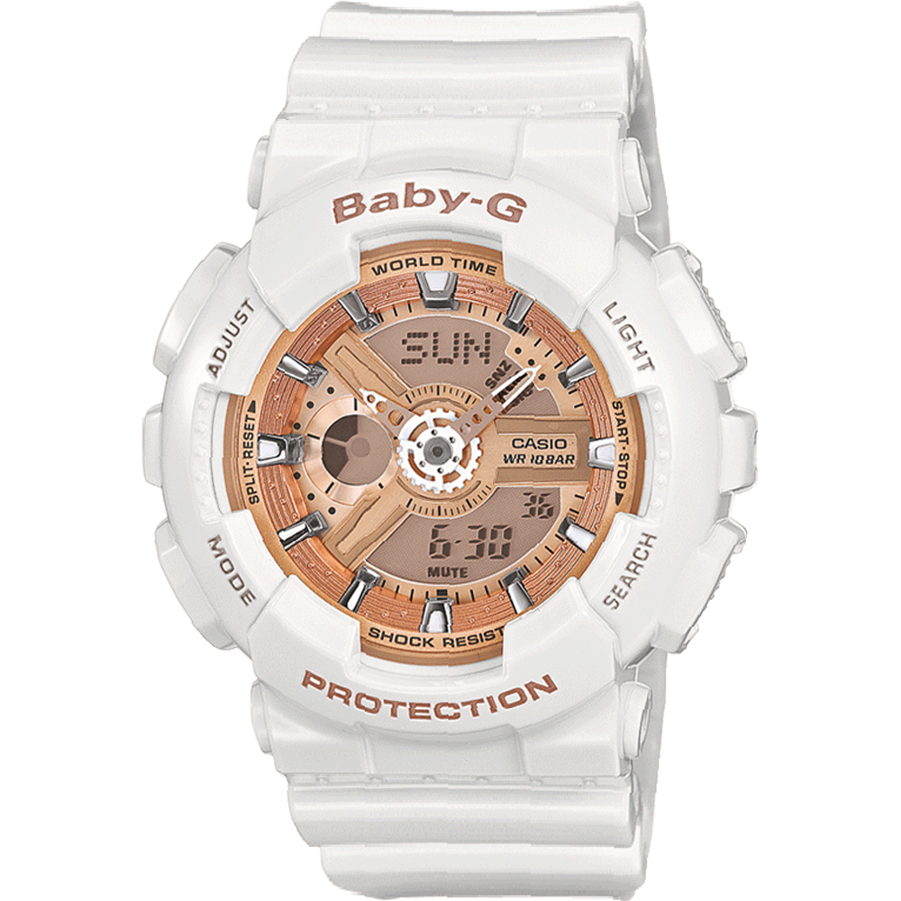 G-Shock Baby-G BA-110-7A1ER Baby-G - Garrish Rose Horloge