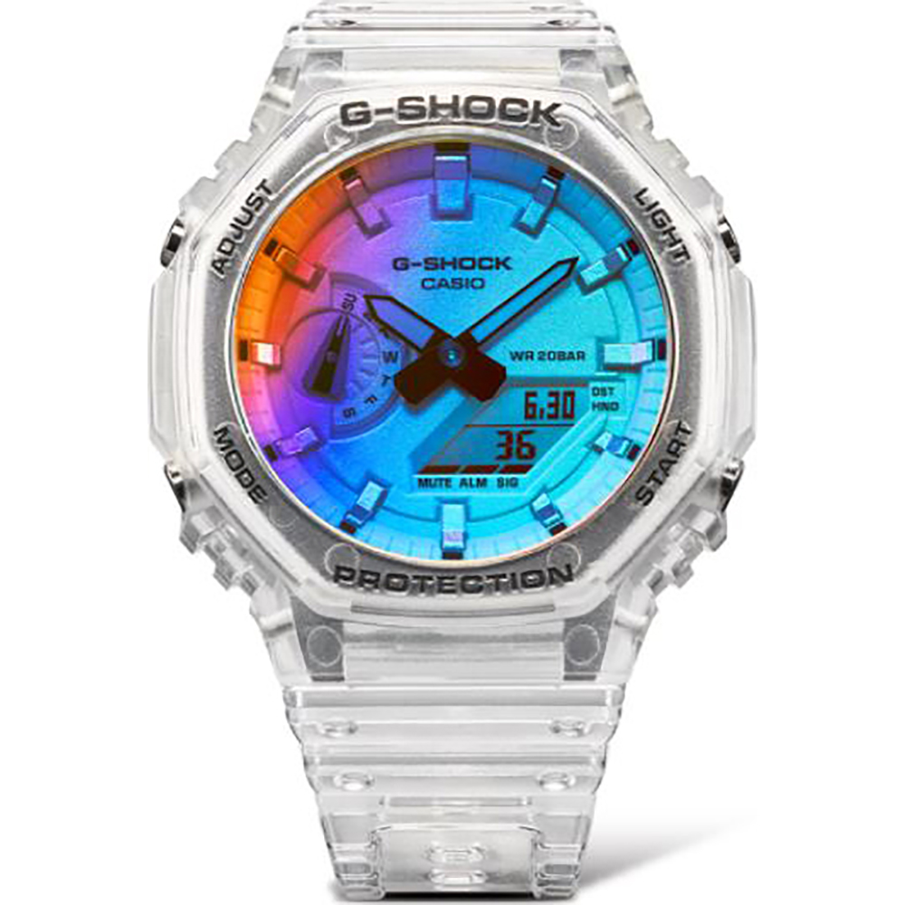 G-Shock Classic Style GA-2100SRS-7AER Iridescent colors Horloge
