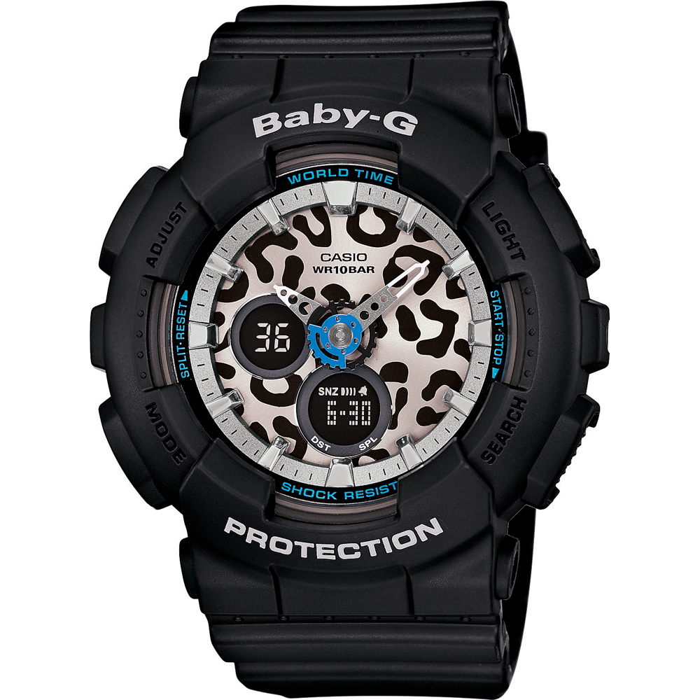 G-Shock Baby-G BA-120LP-1AER Leopard Print Horloge