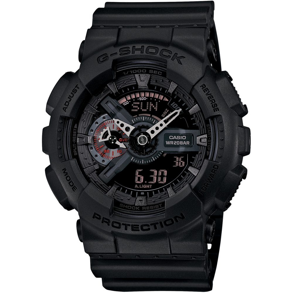 G-Shock Classic Style GA-110MB-1AER Mission Black Horloge