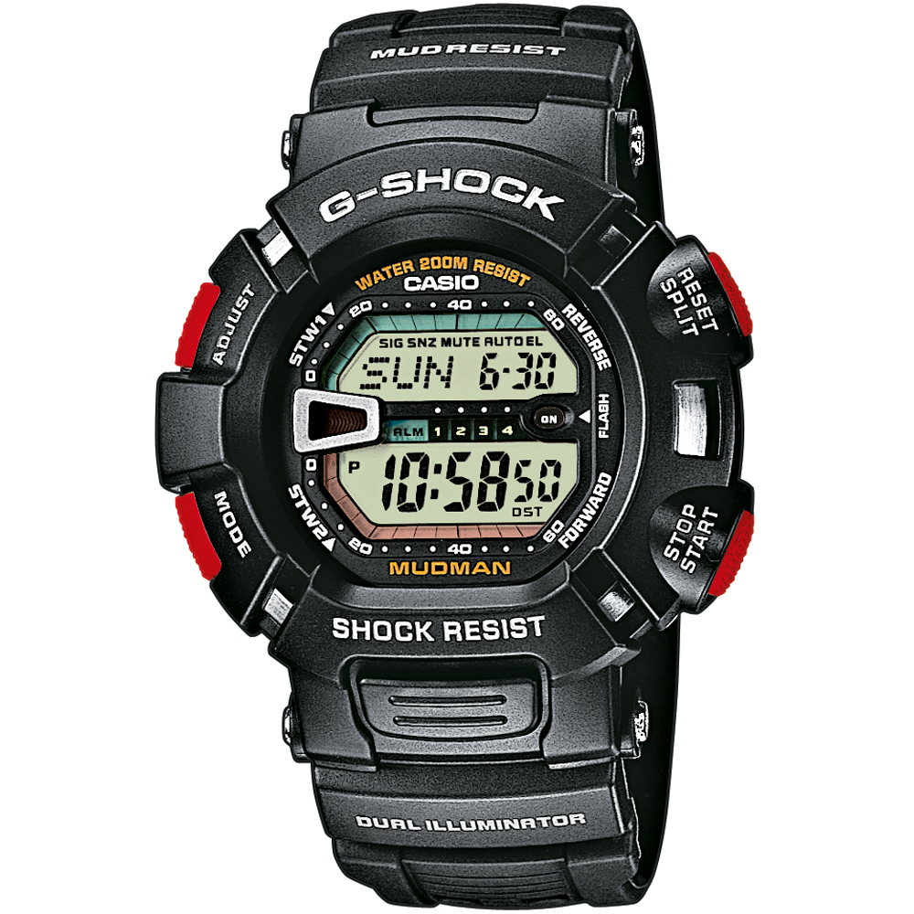 G-Shock Master of G G-9000-1VER Mudman Horloge