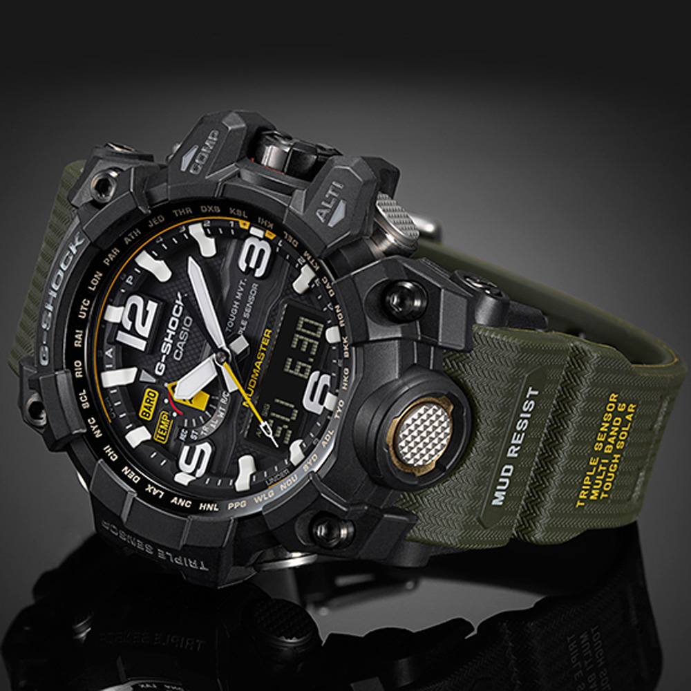 G-Shock Master of G GWG-1000-1A3ER Mudmaster horloge • EAN: 4971850028345 •  Horloge.be