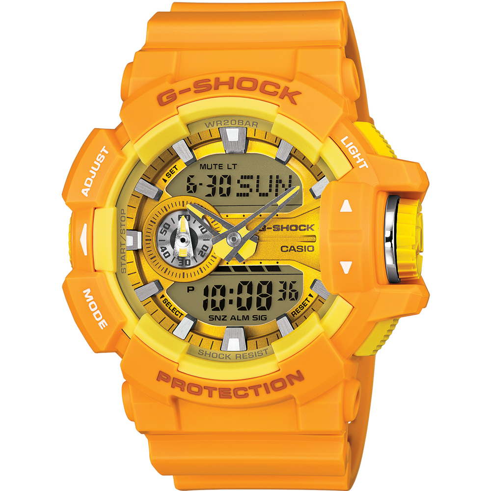 G-Shock Classic Style GA-400A-9A Rotary Switch Horloge