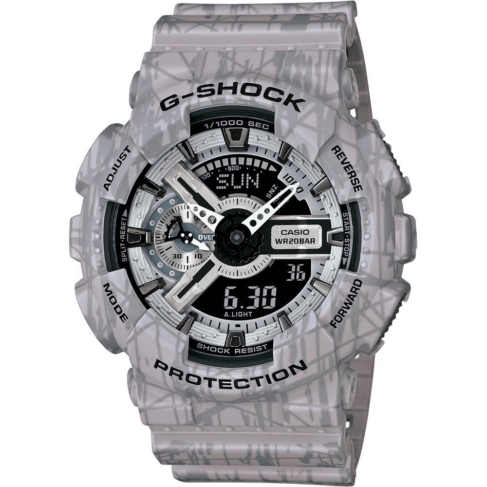 G-Shock Classic Style GA-110SL-8A Slash Pattern Horloge