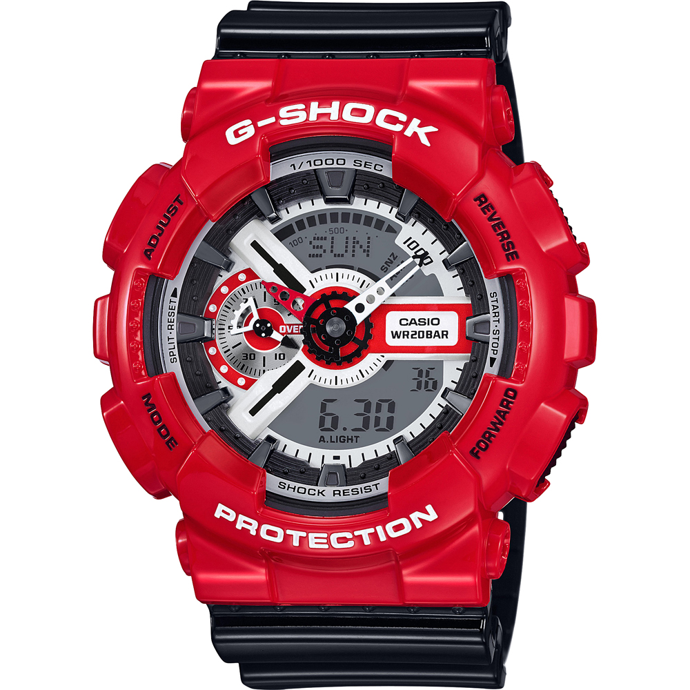 G-Shock Classic Style GA-110RD-4A Solid Red Horloge