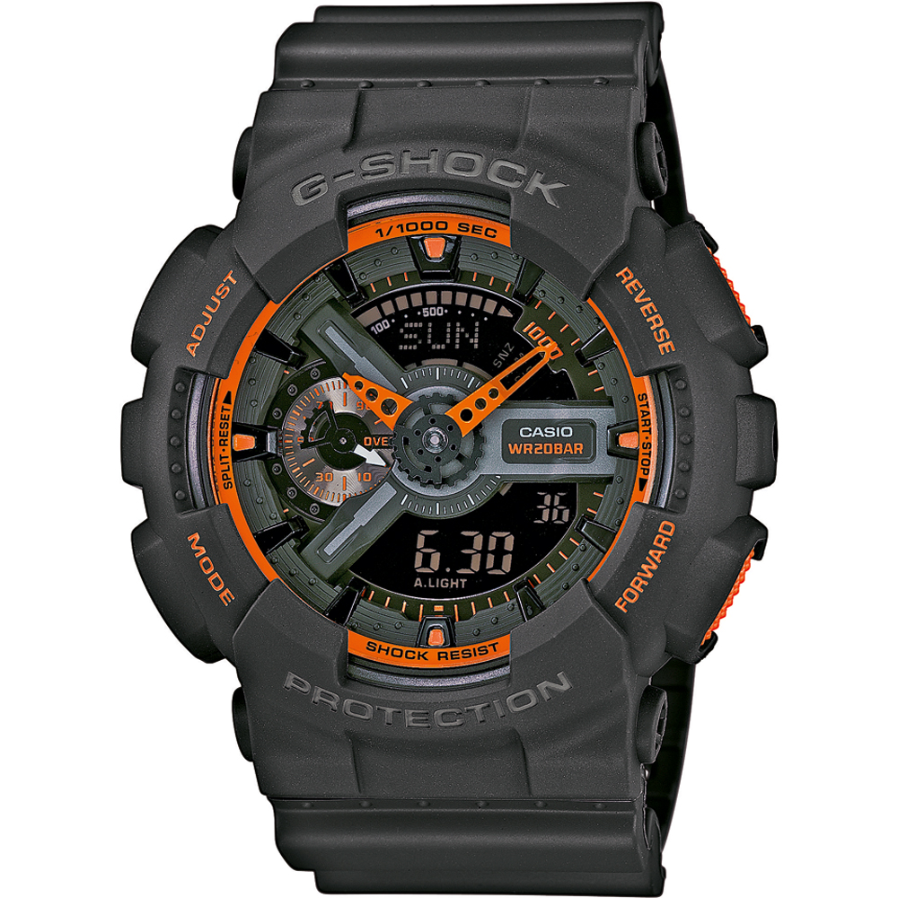 G-Shock Classic Style GA-110TS-1A4ER Trendy Neon Horloge
