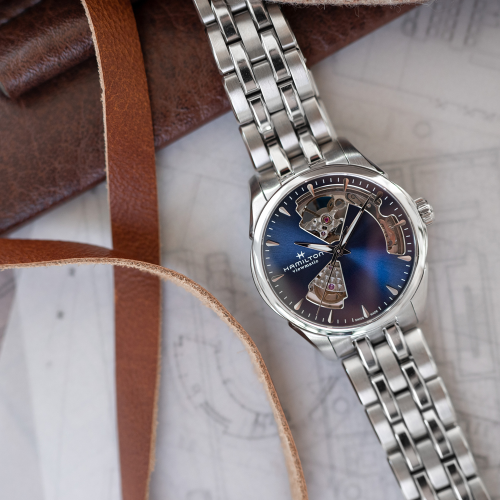 Hamilton Jazzmaster H32215141 Jazzmaster Open Heart horloge • EAN:  7630458800063 • Horloge.be