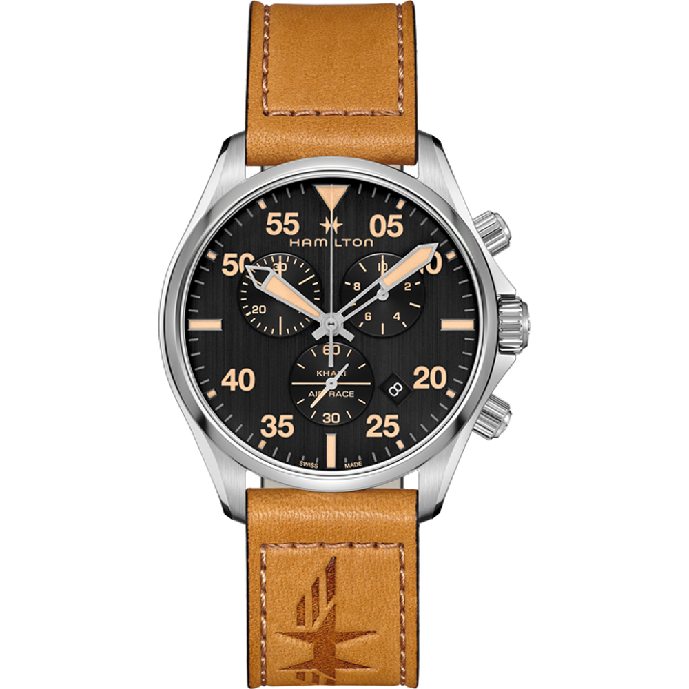 Hamilton Aviation H76722531 Khaki Pilot horloge