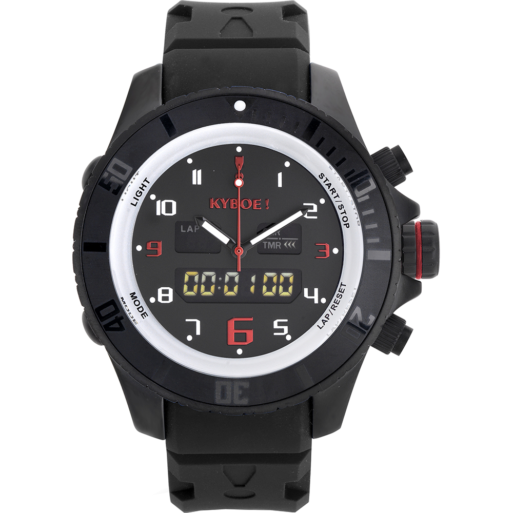 Kyboe HY.48-002 Black Shadow Hybrid Horloge
