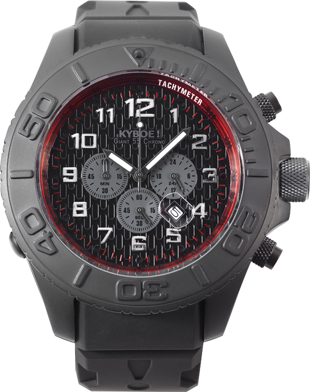 Kyboe ST.55-001 Stealth Black Shadow Horloge