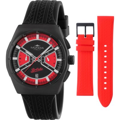 Mondia MI-819-BK-BKRD-CG Rally Legend Chrono Set Horloge
