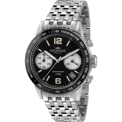 Mondia MI-822-SS-BK-CM Heritage 1946 Horloge