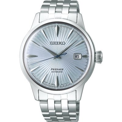 Seiko Cocktail Time SRPE19J1-SC Presage - Cocktail Time 'Skydiving Ice Blue' Horloge