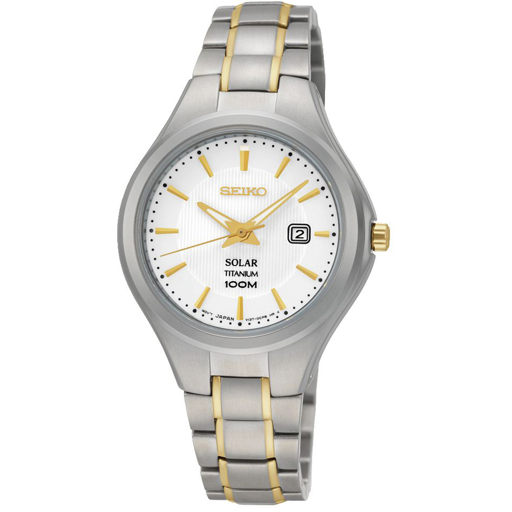 Seiko SUT203P1 Titanium Solar Ladies Horloge