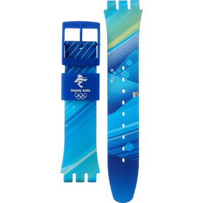 Swatch Plastic - Originals Large (41mm) SUO/SO29/SO32 ASO29Z700 2022 Olympic Collection - Chinese winter scenery band
