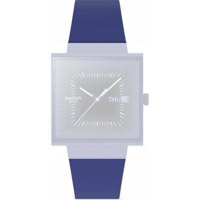 Swatch ASO34N700 Squarely Blacklight band