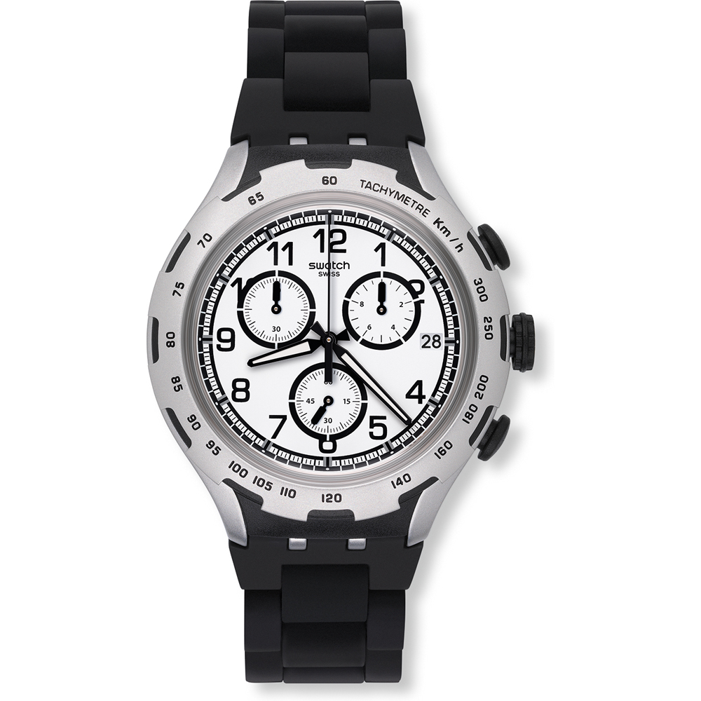 Swatch XLite Chrono YYS4020AG Black Attack Horloge