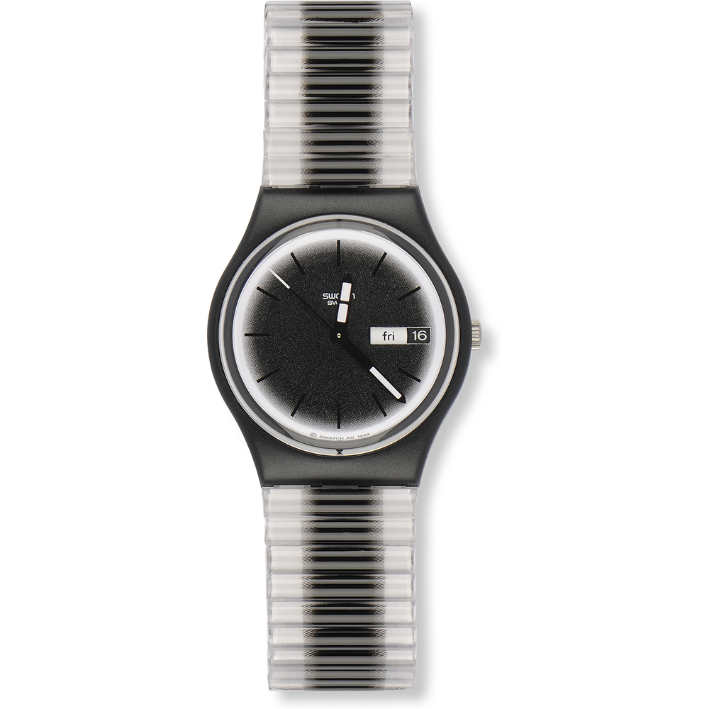 Swatch Standard Gents GB742 Black Margin Horloge