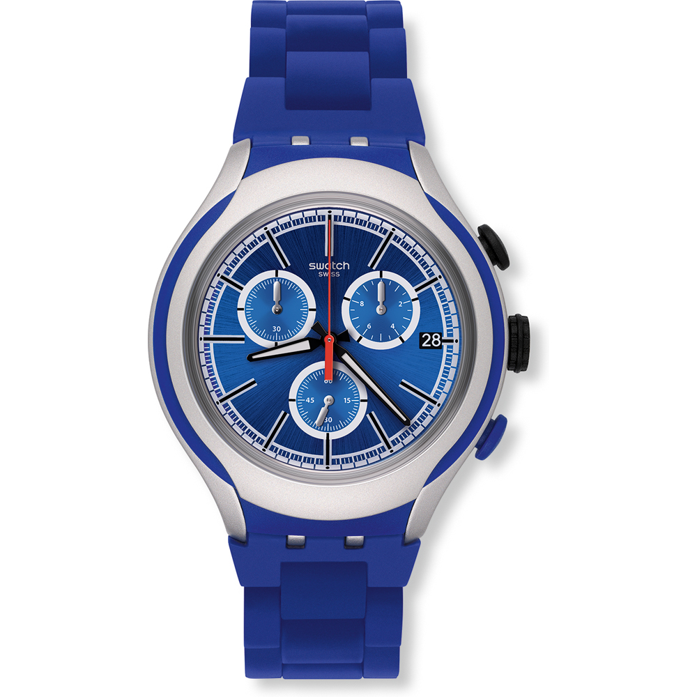 Swatch XLite Chrono YYS4017AG Blue Attack Horloge