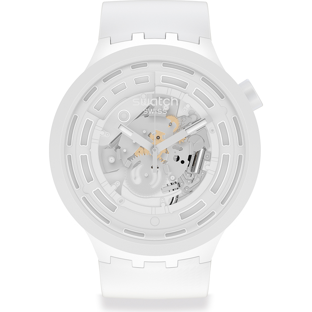 Swatch Big Bold SB03W100 C-White Horloge