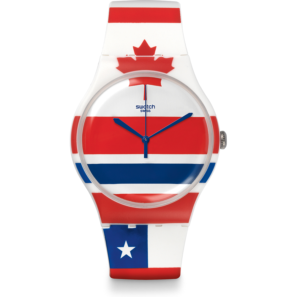 Swatch NewGent SUOW111 Flagtime Horloge