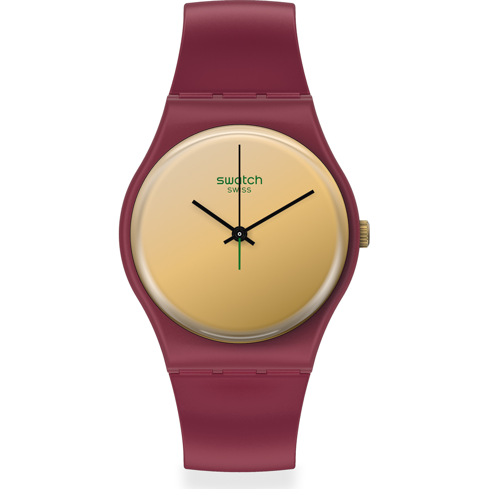 Swatch Standard Gents SO28R102 1983 Golden Shijian Horloge