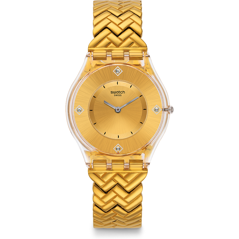 Swatch Skin SFE106G Golden Street Horloge