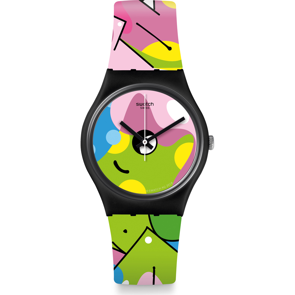 Swatch Standard Gents GB317 Image Of Graffiti Horloge
