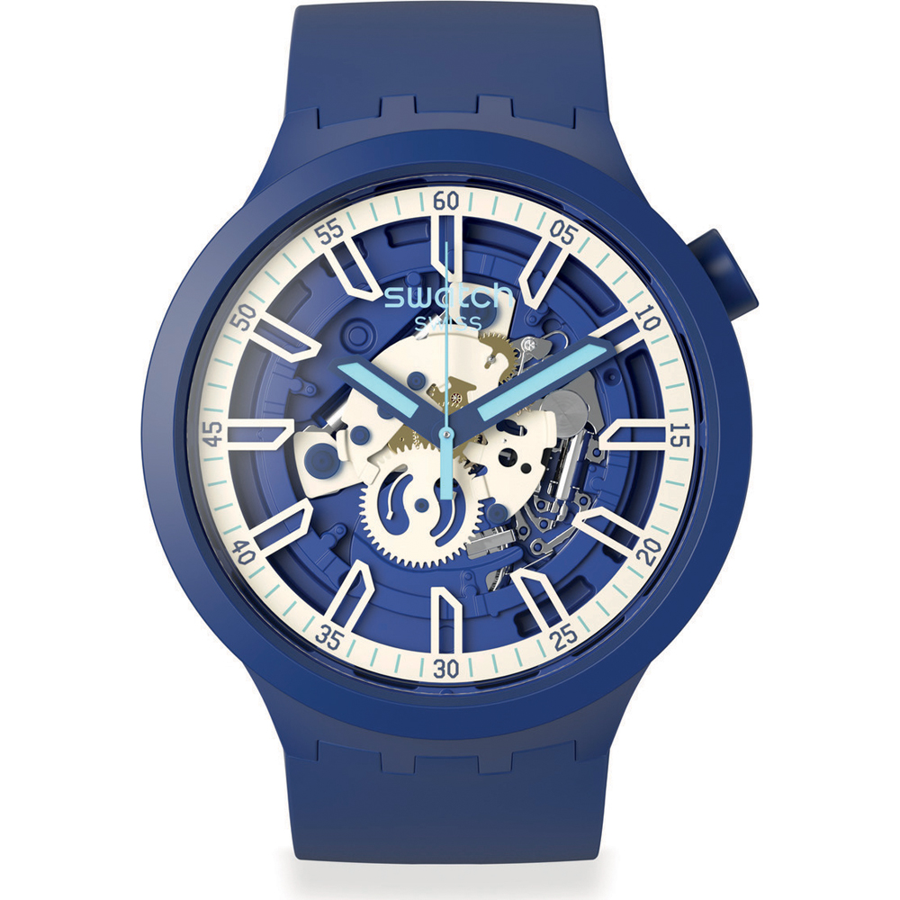 Swatch Big Bold SB01N102 ISwatch Blue Horloge