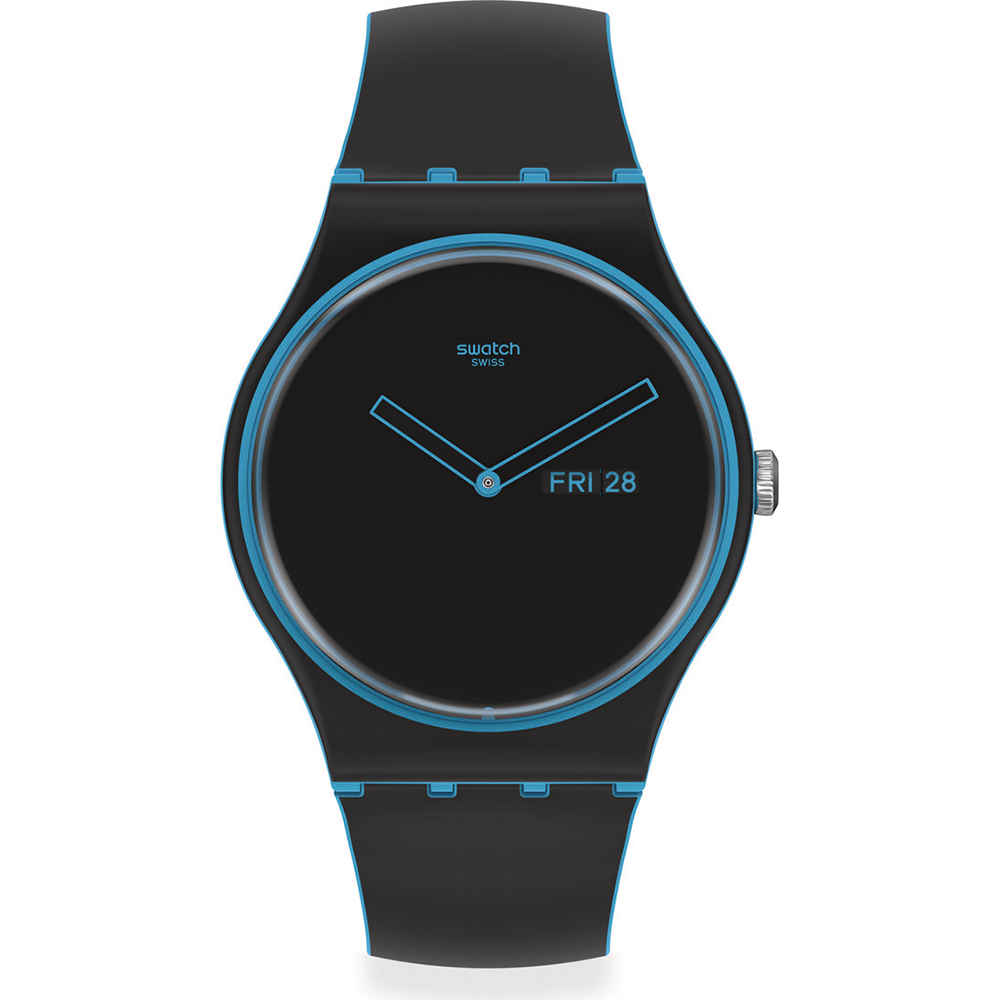 Swatch NewGent SO29S701 Minimal Line Blue Horloge