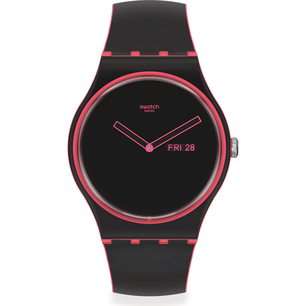 Swatch NewGent SO29P700 Minimal Line Pink Horloge