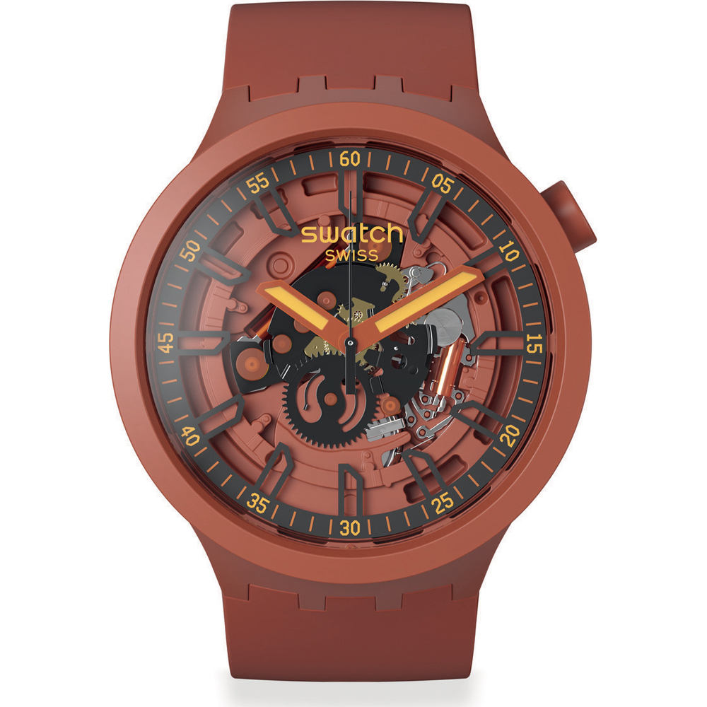 Swatch Big Bold SB01R100 Open Hearts Horloge