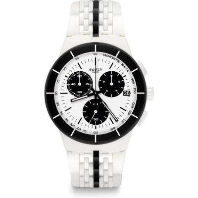 Swatch New Chrono Plastic SUSW407 Piste Noire Horloge
