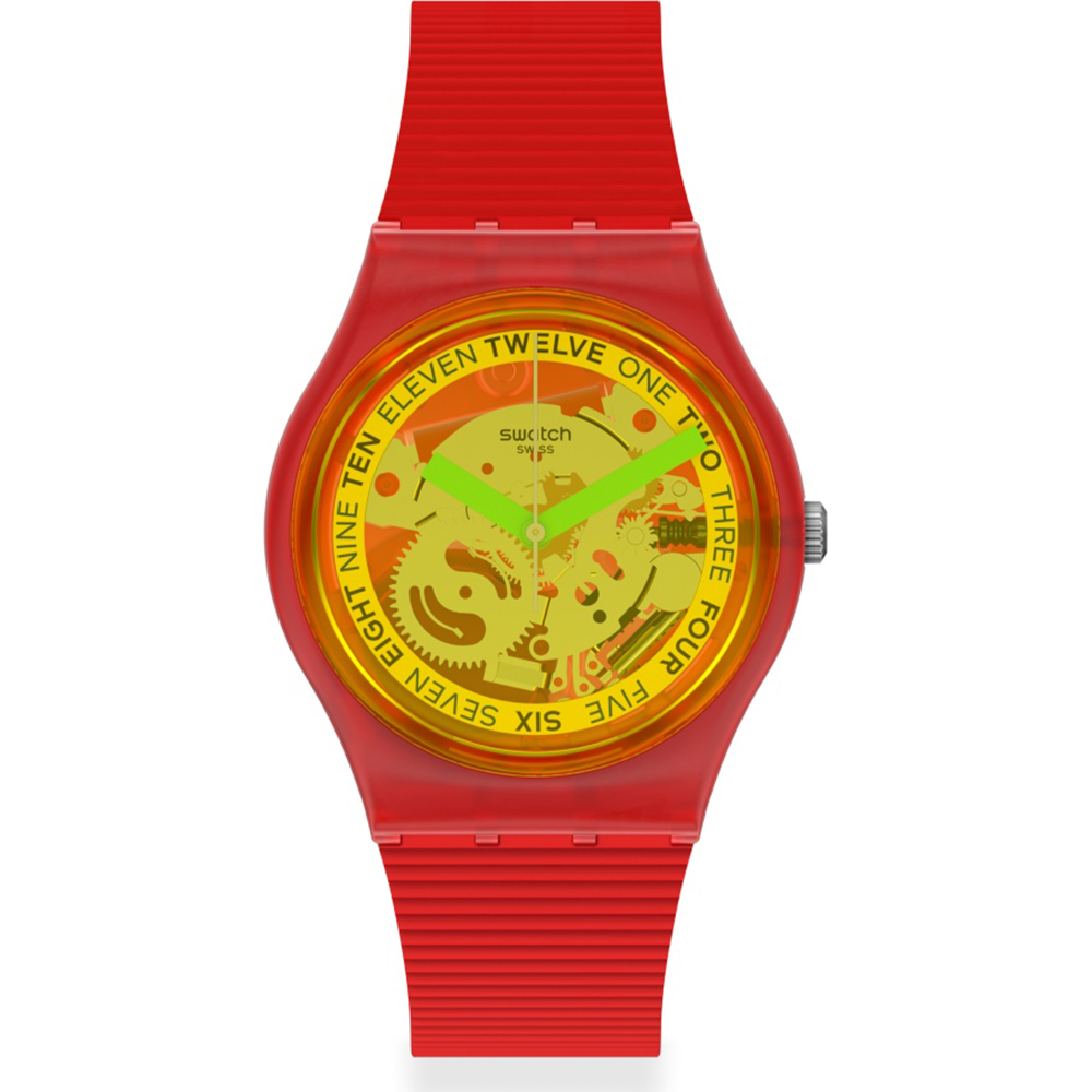 Swatch Standard Gents GR185 Retro-rosso Horloge