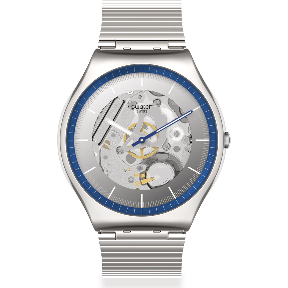Swatch New Skin Irony SS07S116GG Ringing in Blue Horloge
