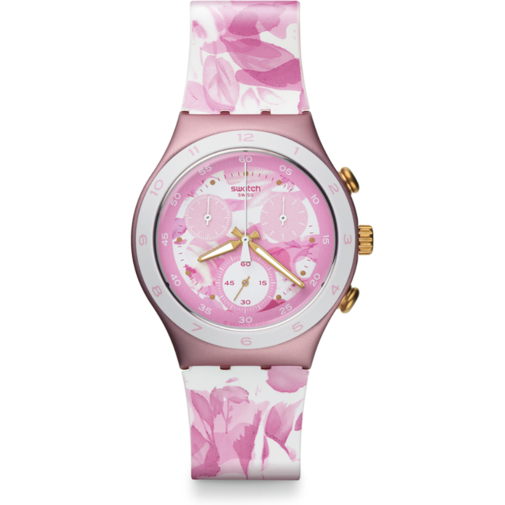 Swatch Irony Chrono YCP1001 Rose Jungle Horloge