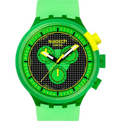 Swatch Big Bold SB02G100 Glowingly Green Horloge
