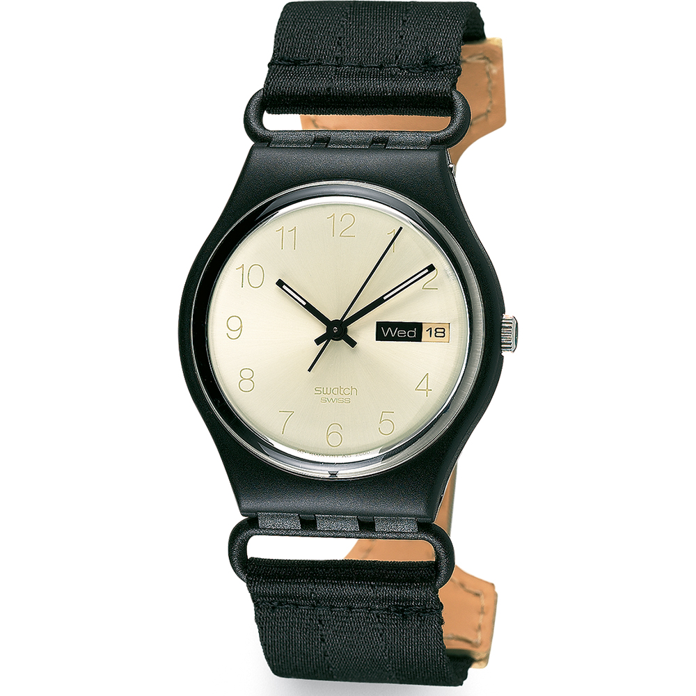 Swatch Standard Gents GB747 Seventy's Gold Horloge