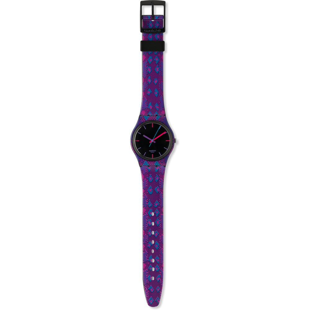 Swatch Standard Gents GB256 Snaky Purple Horloge