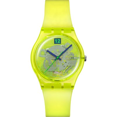 Swatch Originals Medium (34mm) SO28J103 Luminously Lemon Horloge