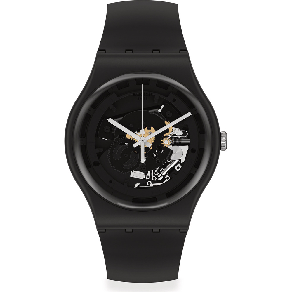 Swatch NewGent SO32B108 Spot Time Black Horloge