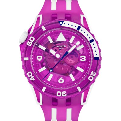Swatch Scubaqua SSCU09P100 Flower Hat Horloge