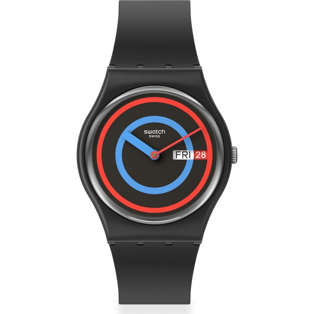 Swatch Standard Gents SO28B706 Circling Black Horloge