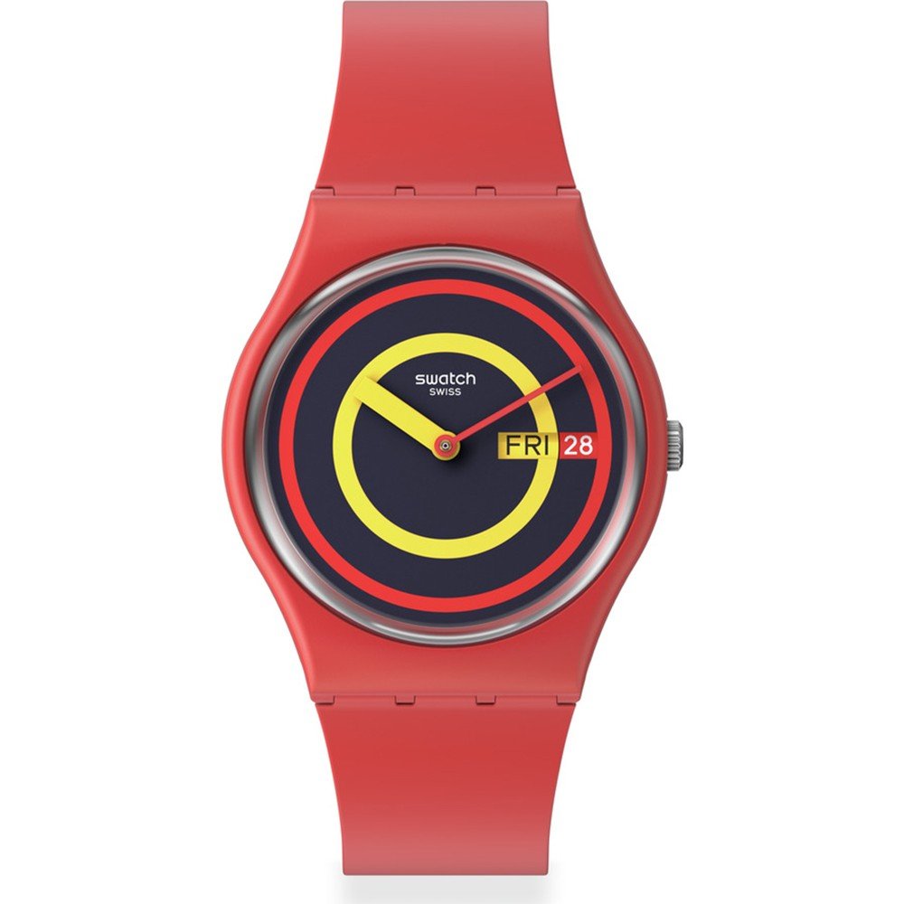 Swatch Standard Gents SO28R702 Concentric Red Horloge