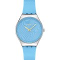 Swatch Skin Irony SYXS164 Iridescently blue Horloge