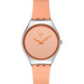 Swatch Skin Irony SYXS166 Iridescently peach Horloge