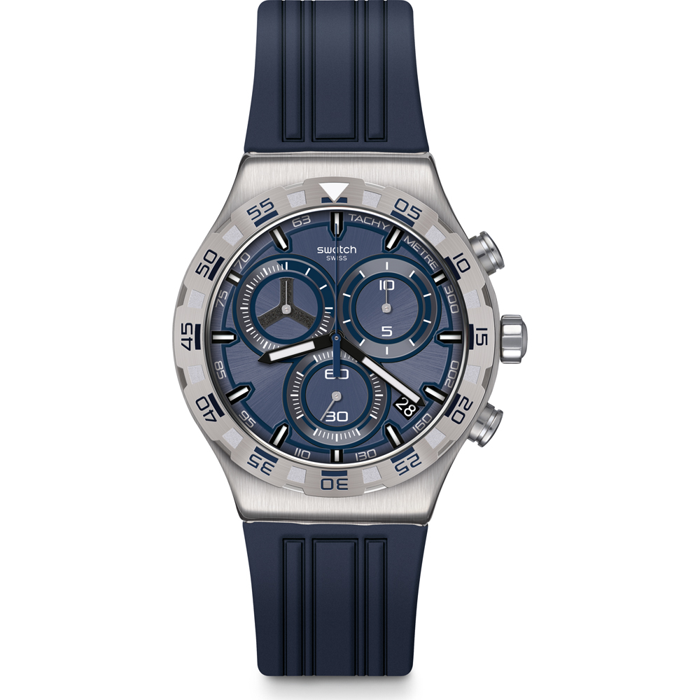Swatch Irony - Chrono New YVS473 Teckno Blue Horloge